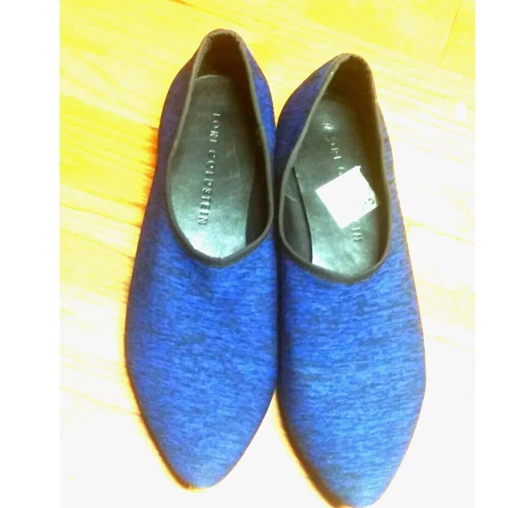 Lori Goldstein Womens Sasi Slip-On Shoes US Sz 7.5 M UK 38 blue SOFT COMFORT EUC